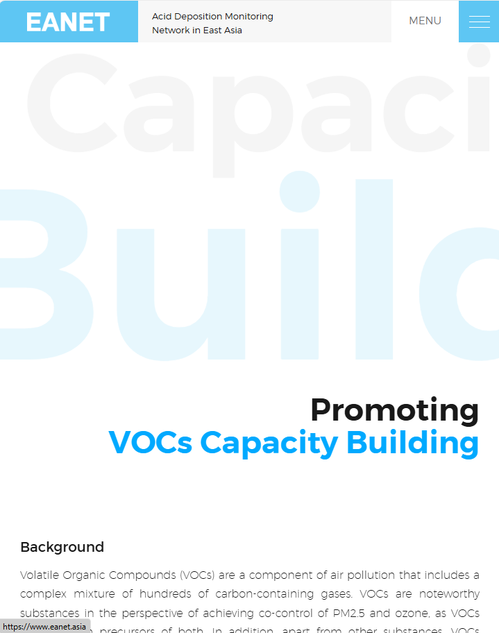 Promoting VOCs Capacity Building